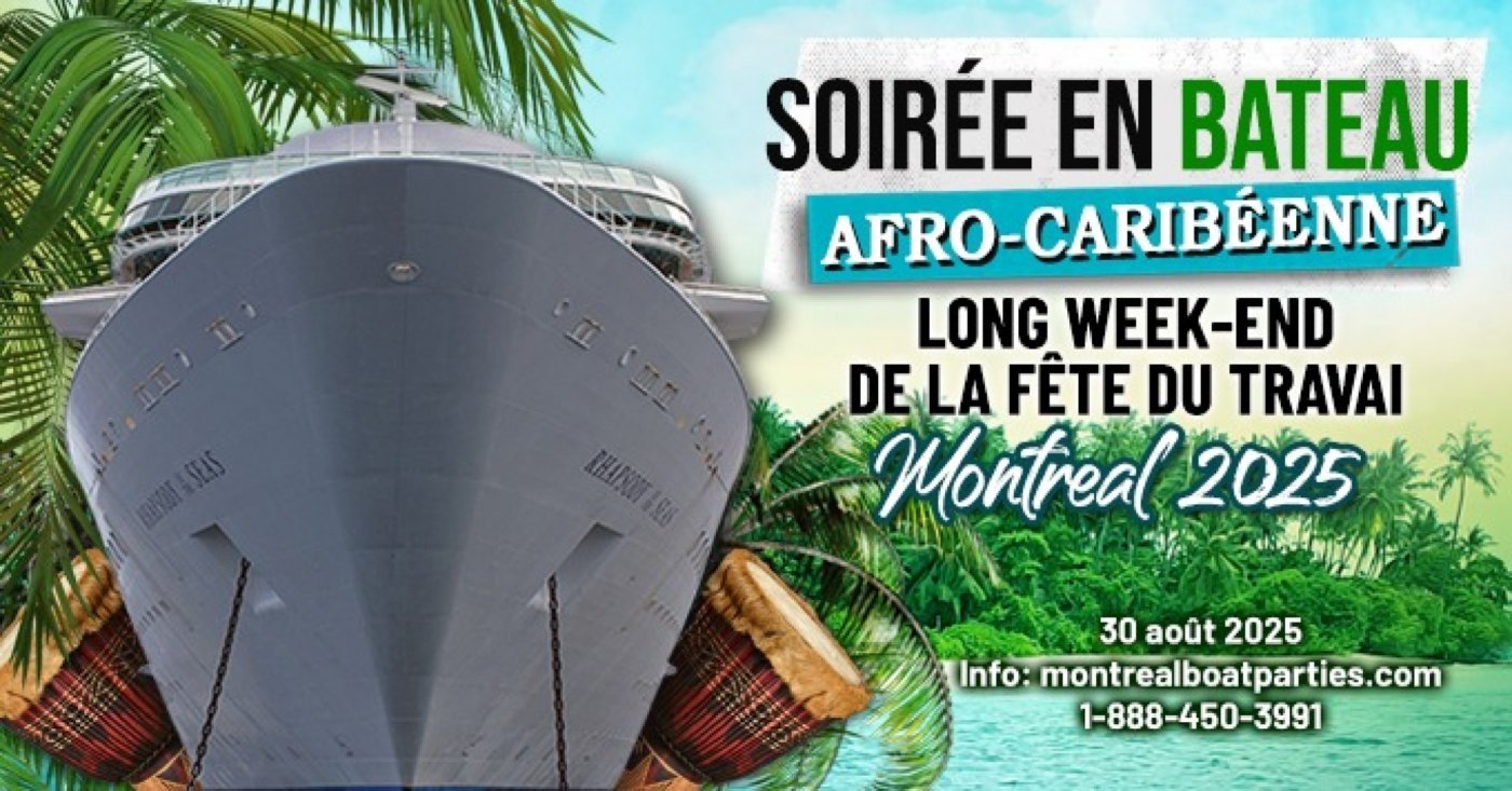 Soirée en Bateau Afro-Caribéenne – Fête du Travail à Montréal 2025, 30 August | Event in Longueuil