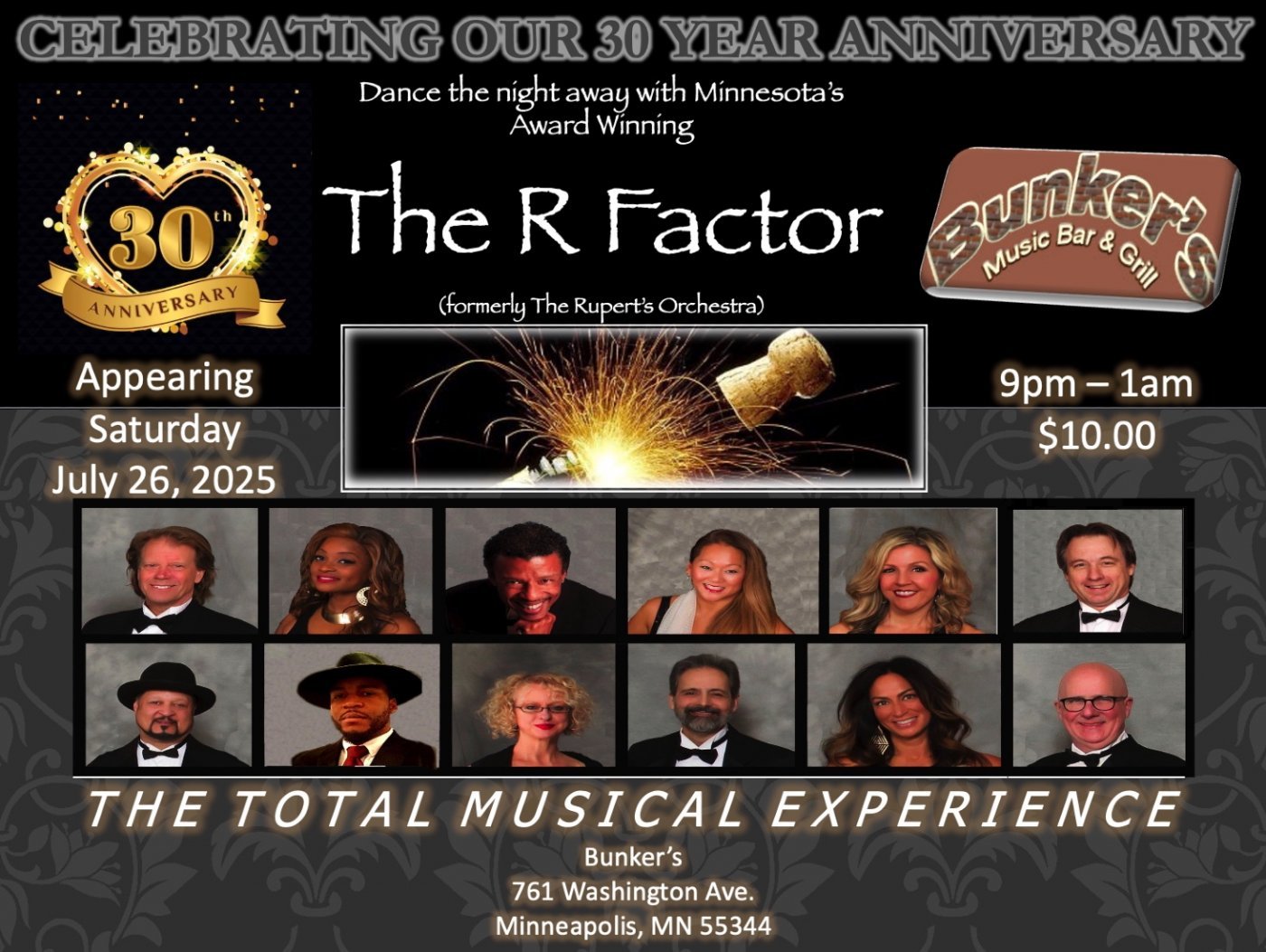 R Factor 30 Year Anniversary , 26 July | Event in Minneapolis | AllEvents