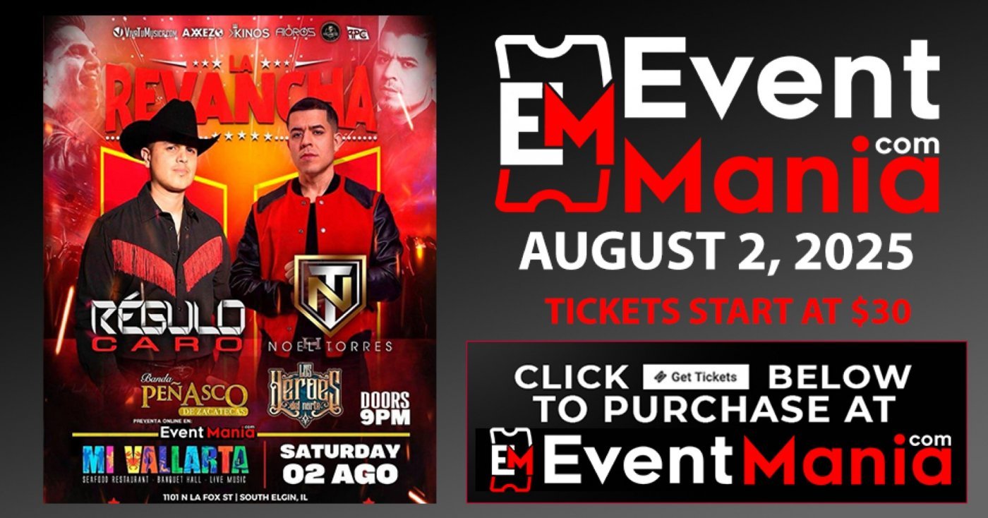 Regulo Caro, Noel Torres - South Elgin, IL, 2 August | Event in South Elgin | AllEvents