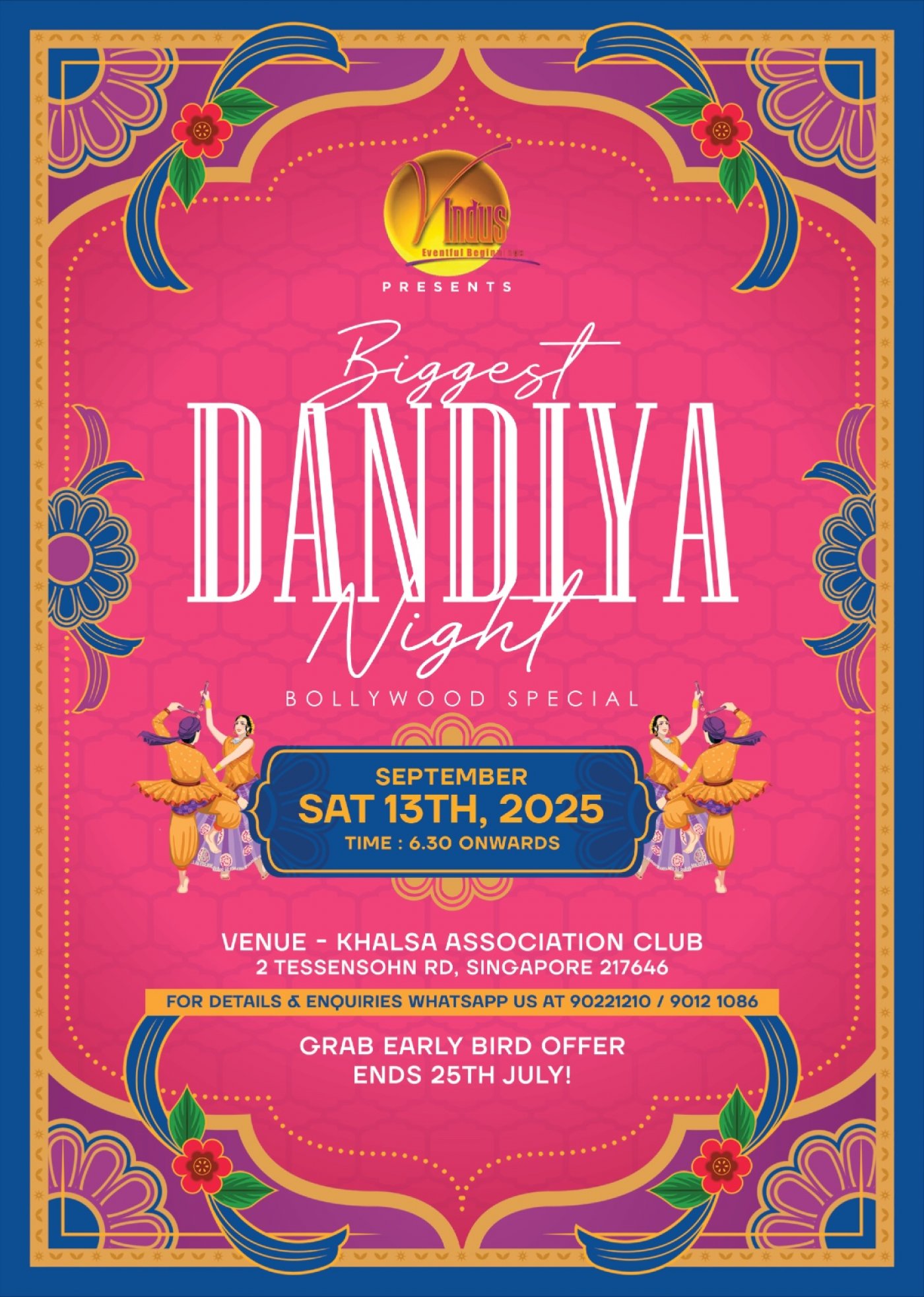 Biggest Bollywood Dandiya Night 2025, 13 September | Event in Singapore | AllEvents
