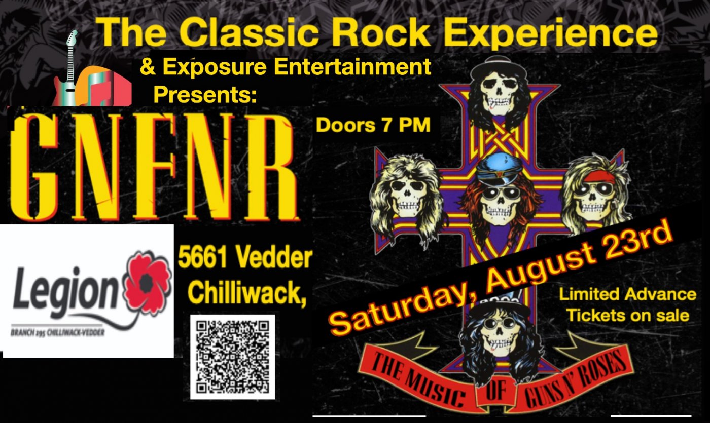 GNFNR @ CHILLIWACK-VEDDER Legion #295, 23 August | Event in Chilliwack | AllEvents