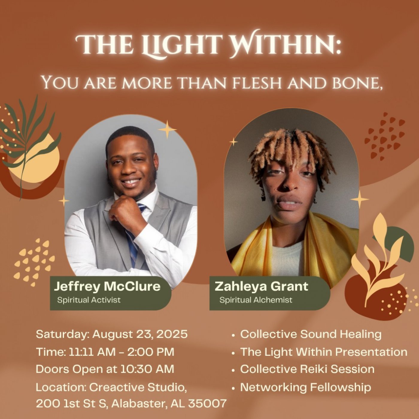 The Light Within: You are more than flesh and bone, 23 August | Event in Alabaster | AllEvents