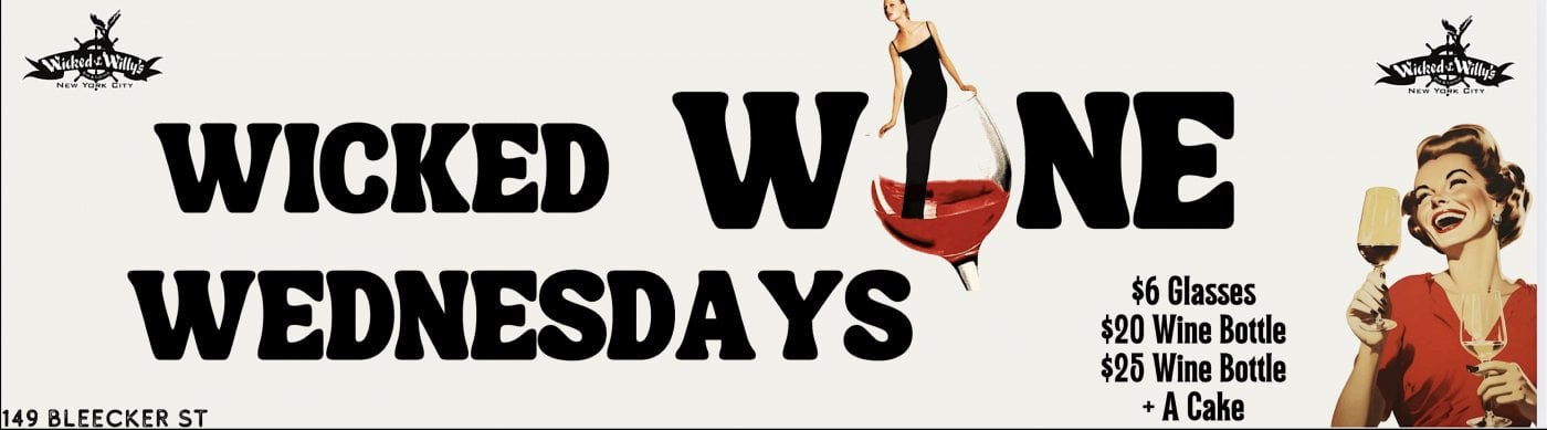 Wine Wednesdays at Wicked Willys, 30 July | Event in New York | AllEvents