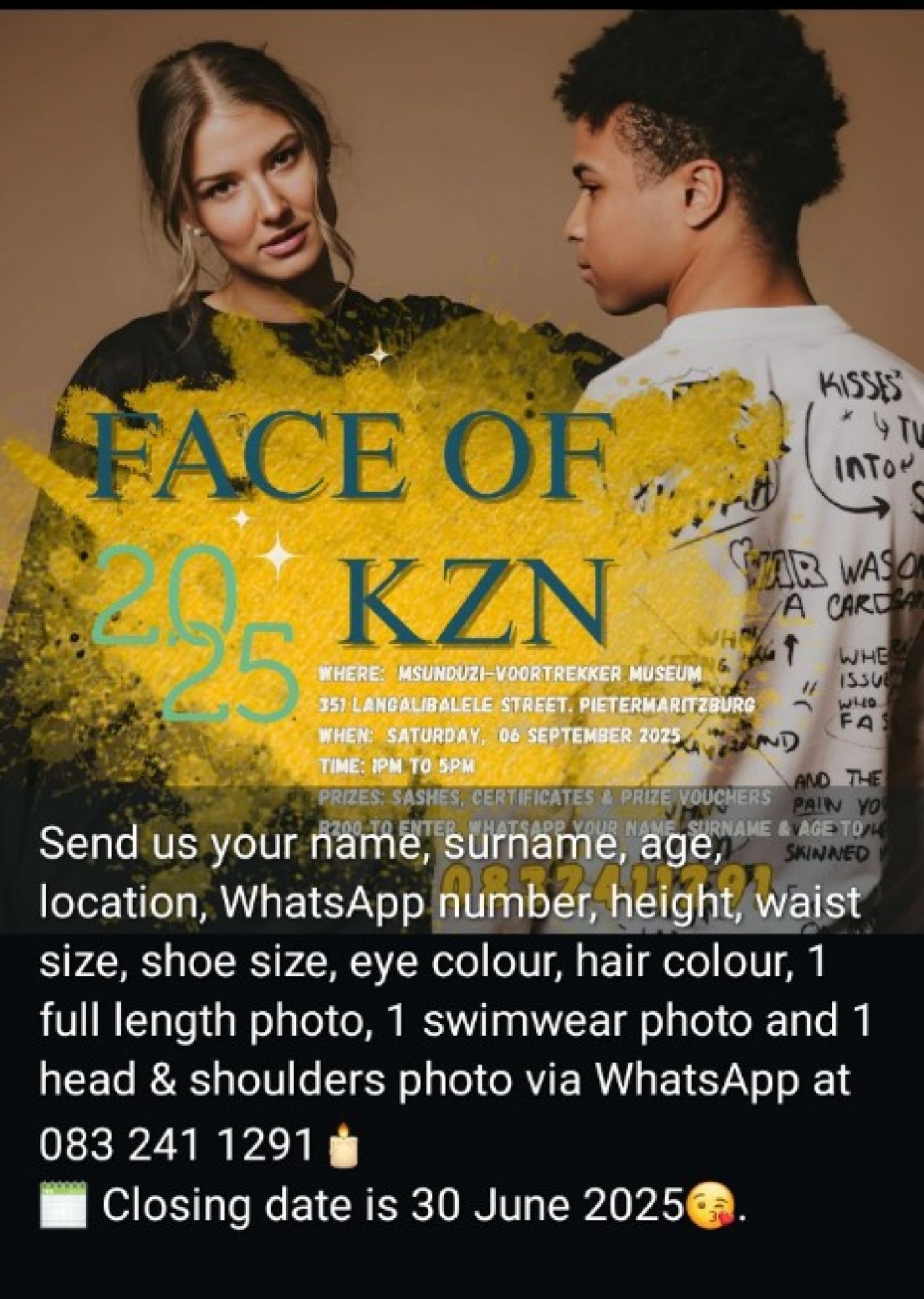 12th FACE of KZN Model Search Contest, 6 September | Online Event | AllEvents