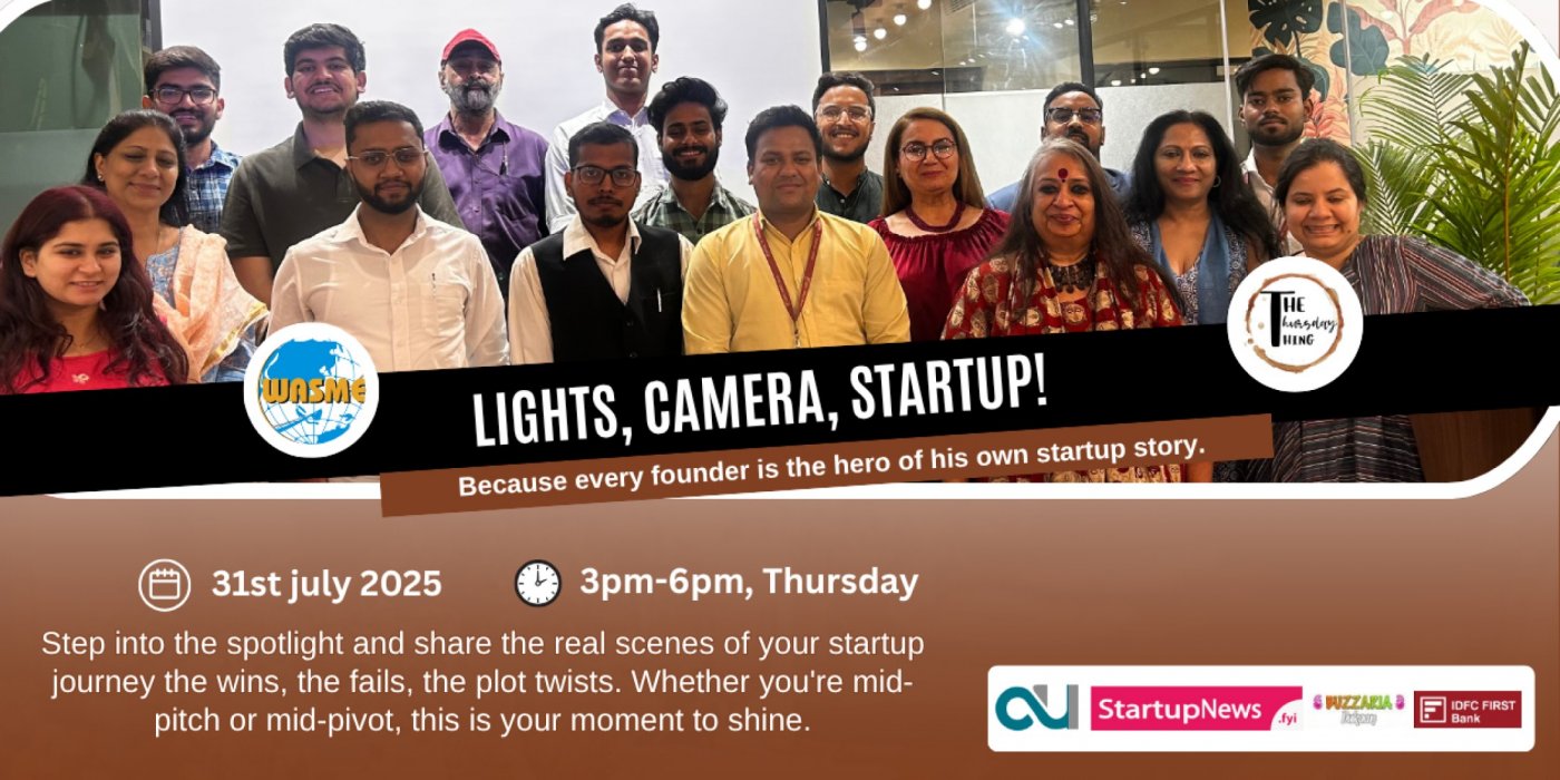 🎬Lights, Camera, Startup!, 31 July | Event in Noida | AllEvents