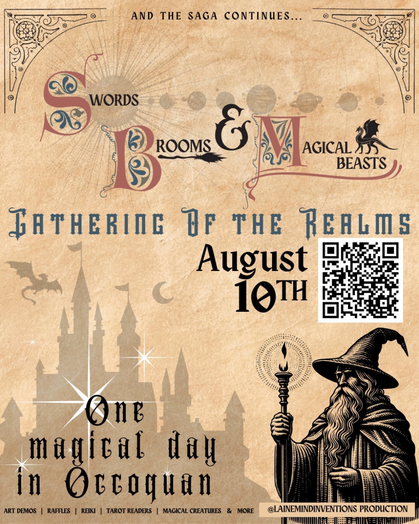 Swords Brooms & Magical Beasts: One Magical Day In Occoquan *free to attend*, 10 August | Event in Occoquan