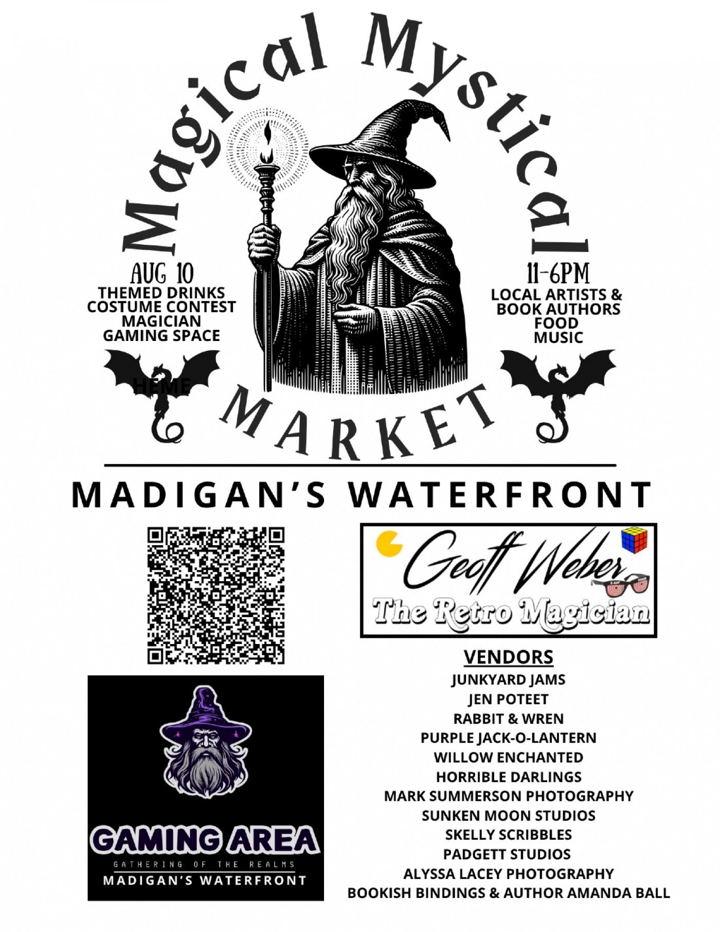 Magical Mystical Market - Indoor Sip and Shop w/ D&D Gaming Arena *free to attend*, 10 August | AllEvents