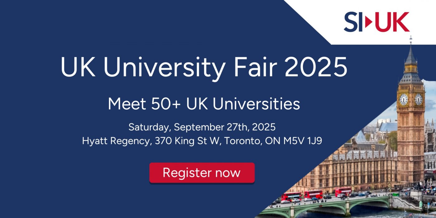 Study in UK's UK University Fair 2025 - Toronto, 27 September | Event in Toronto | AllEvents