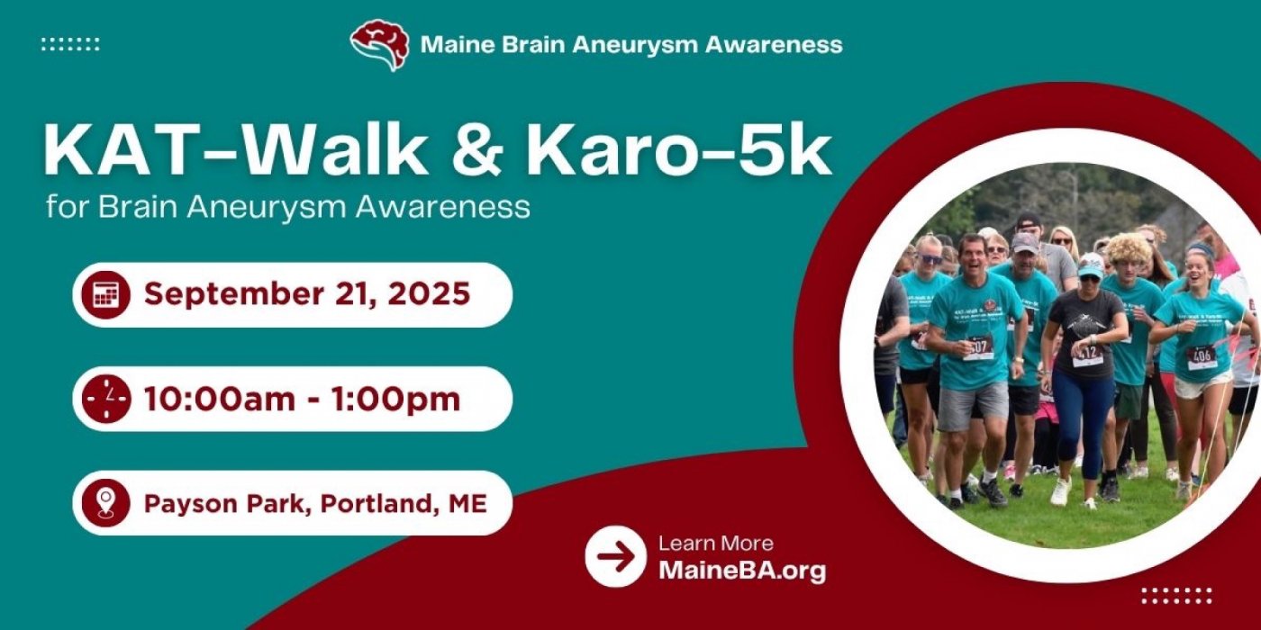 KAT-Walk & Karo-5k for Brain Aneurysm Awareness, 21 September | Event in Portland | AllEvents