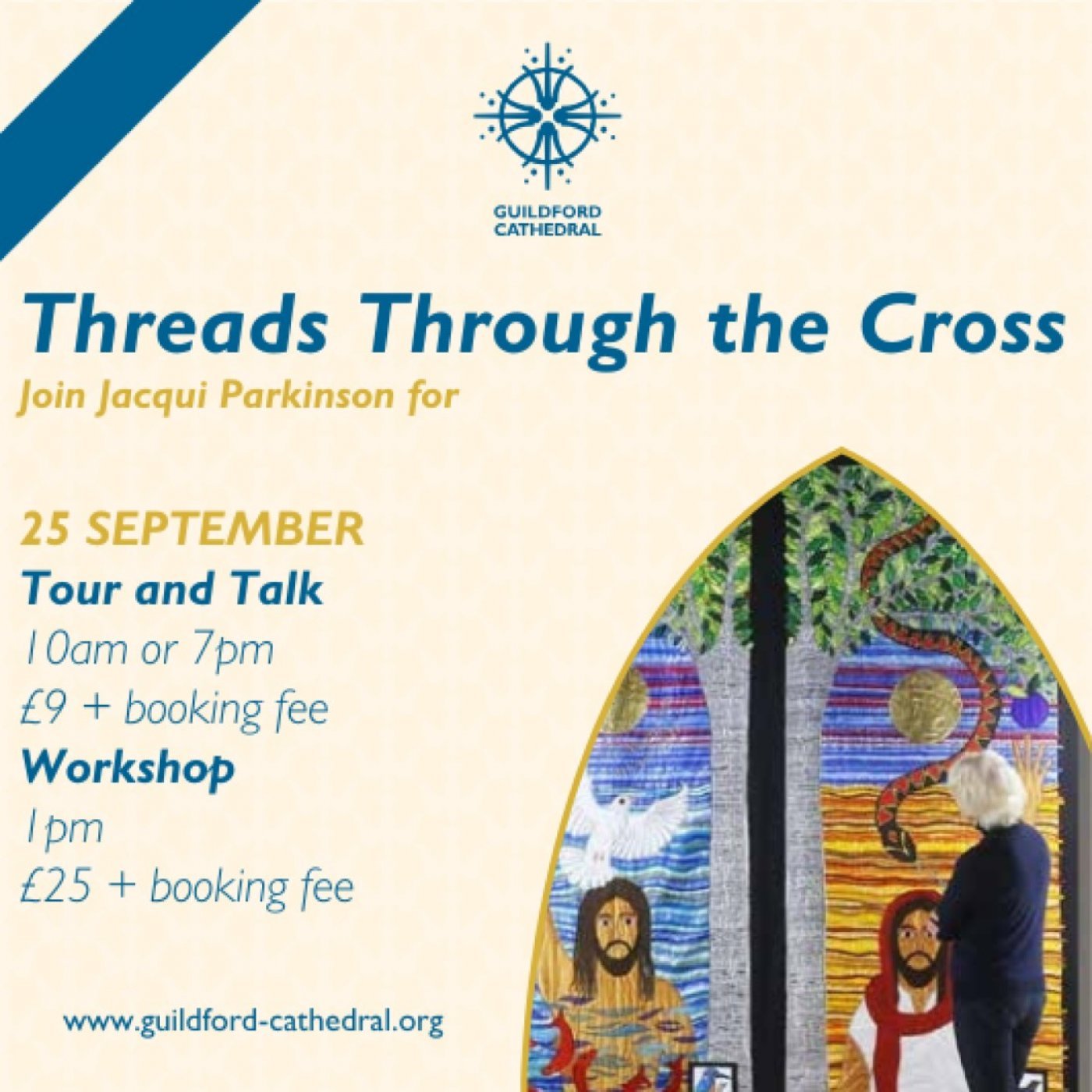 Jacqui Parkinson: Threads Through The Cross - Exhibition Workshop, 25 September | Event in Guildford | AllEvents