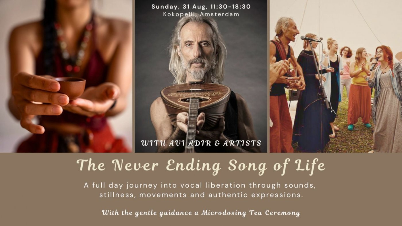 The Never Ending Song of Life - A Day of Vocal Freedom Journey with Avi Adir, 31 August | Event in Amsterdam