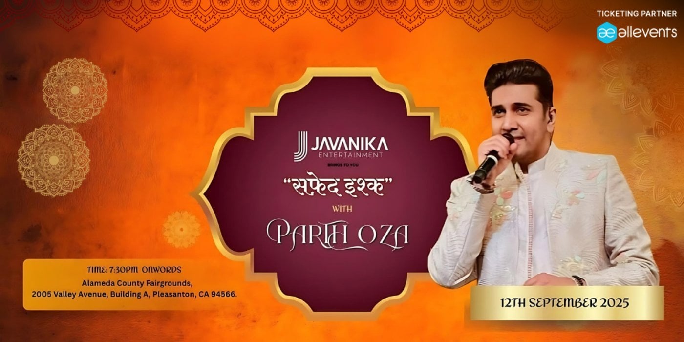 Parth Oza " Once More Safed Ishq"  Traditional Garba, 12 September | Event in Pleasanton | AllEvents