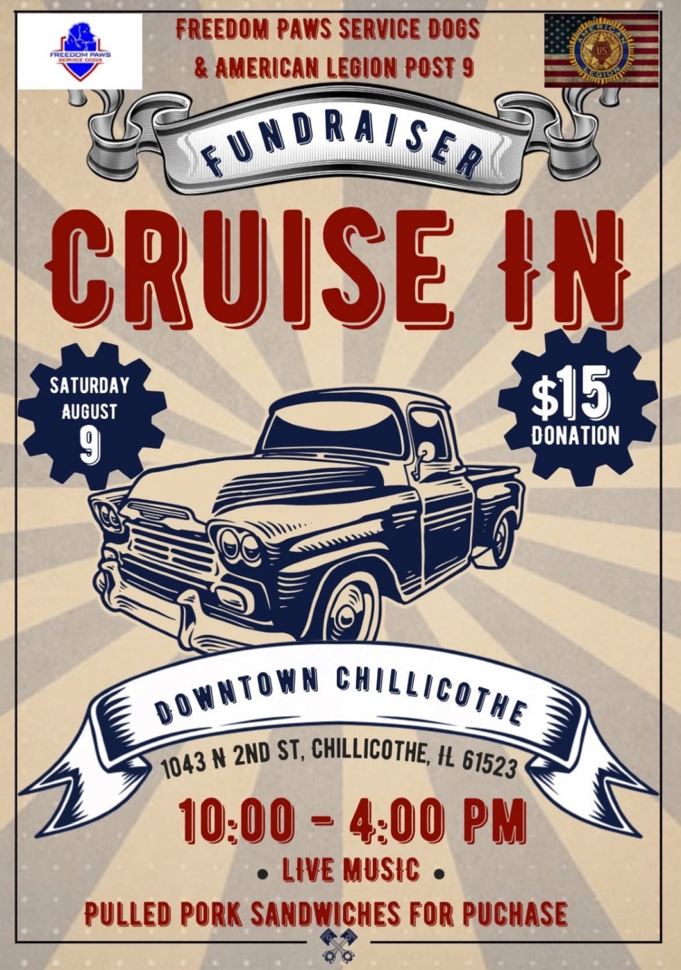 Cruise In End of summer block party, 9 August | Event in Chillicothe | AllEvents