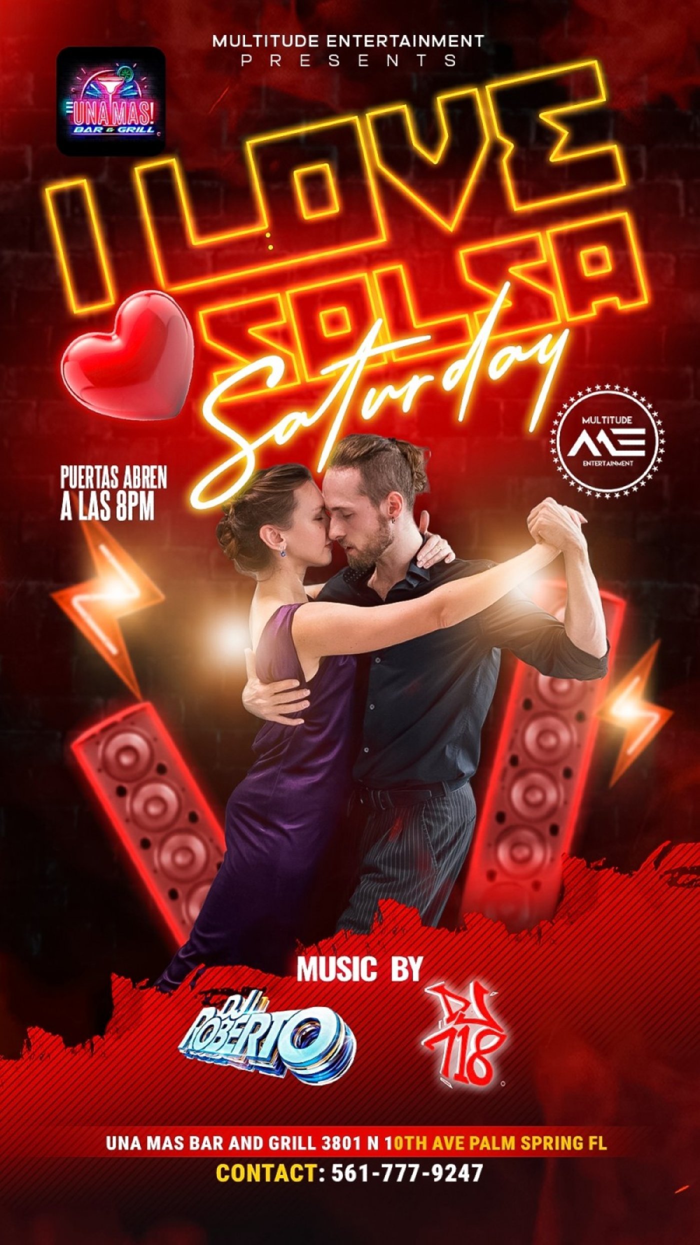 Salsa Night at Una Mas Bar & Grill | Event in West Palm Beach | AllEvents