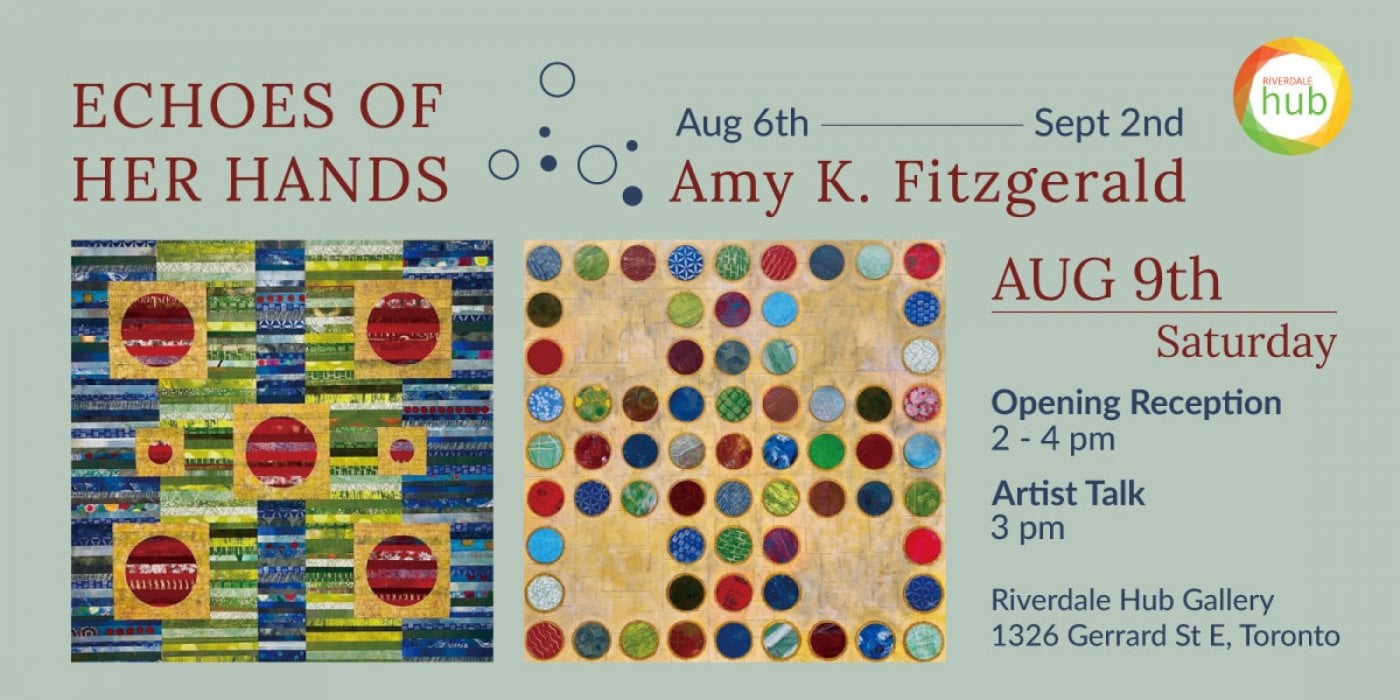 Exhibition "Echoes of Her Hands” by Amy K. Fitzgerald, 9 August | Event in Toronto | AllEvents