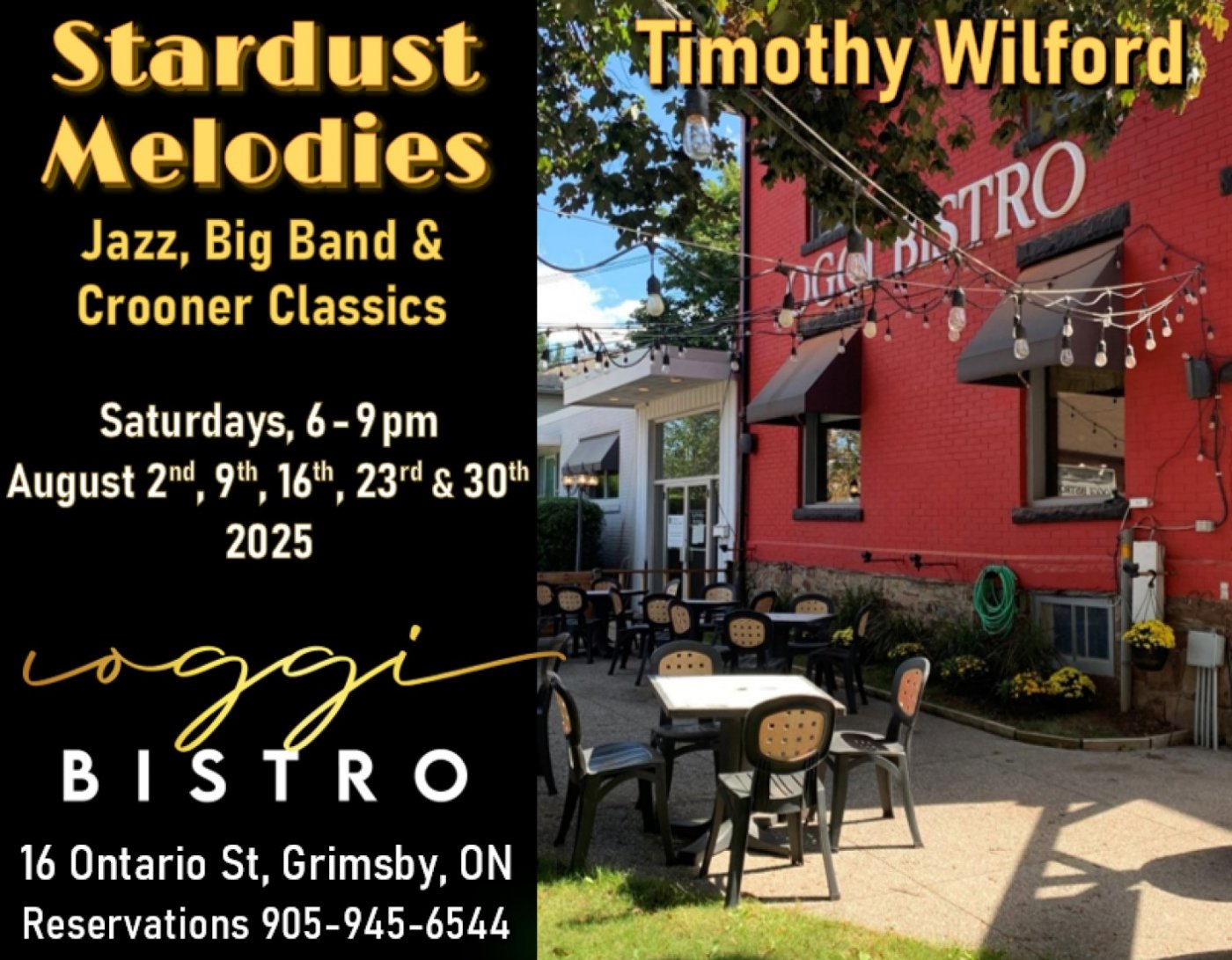 Timothy Wilford at Oggi Bistro, Grimsby, 2 August | Event in Grimsby | AllEvents