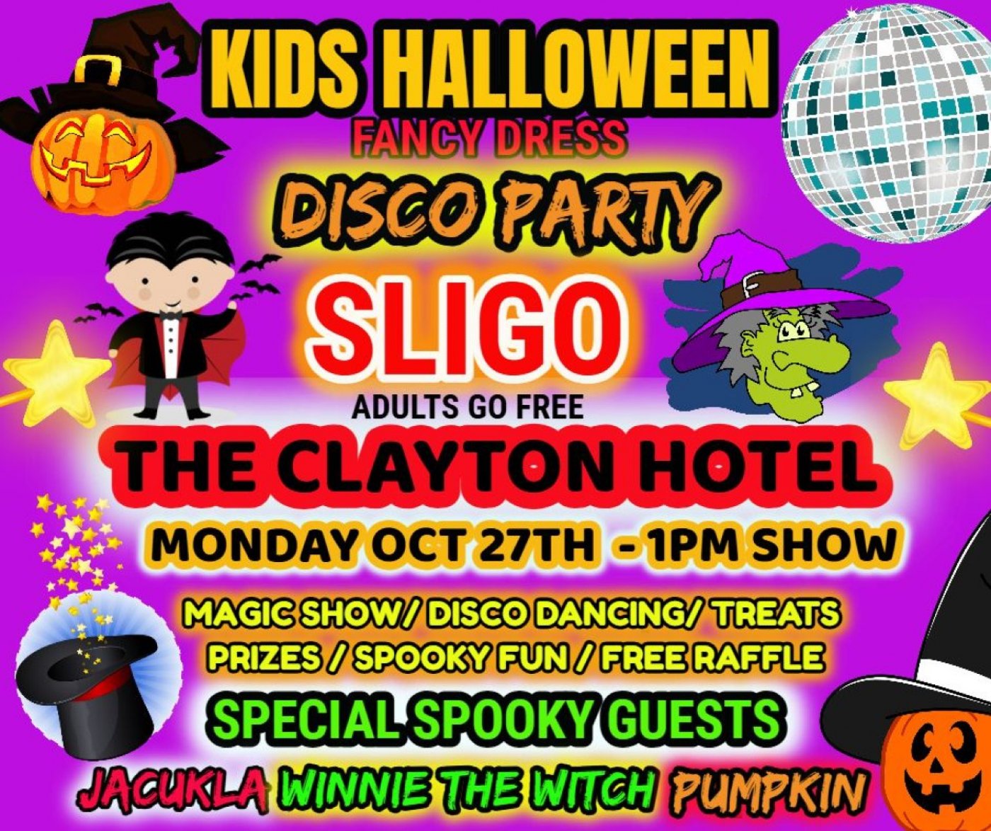 Kids Halloween Disco Party SLIGO, 27 October | Event in Sligo | AllEvents