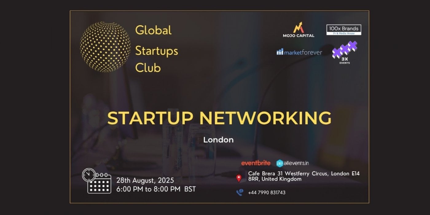 GLOBAL STARTUPS CLUB l STARTUP NETWORKING London 2025, 28 August | Event in London | AllEvents