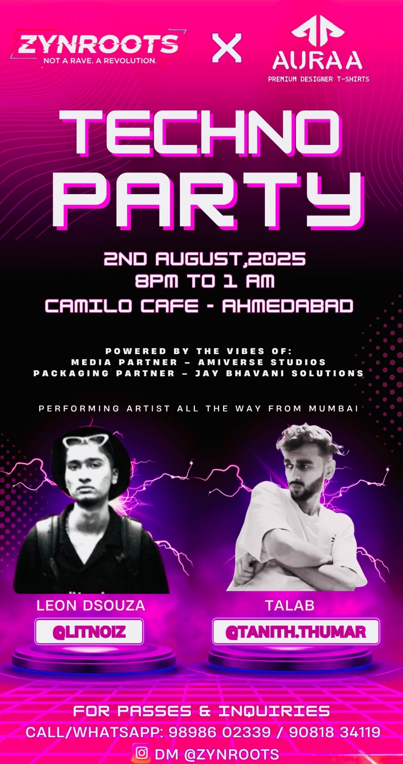Zynroots Events (Techno Party), 2 August | Event in Ahmedabad | AllEvents