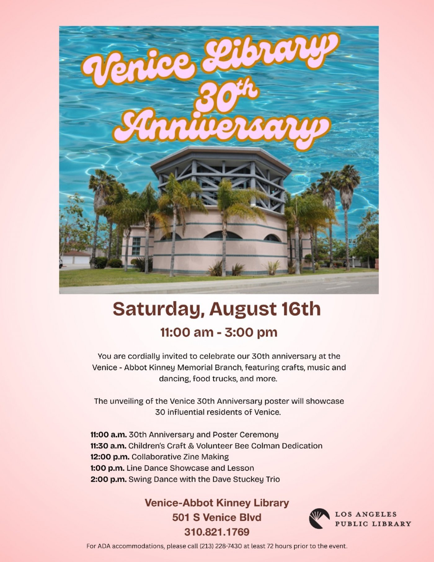 30th Anniversary of the Venice Library, 16 August | Event in Venice | AllEvents