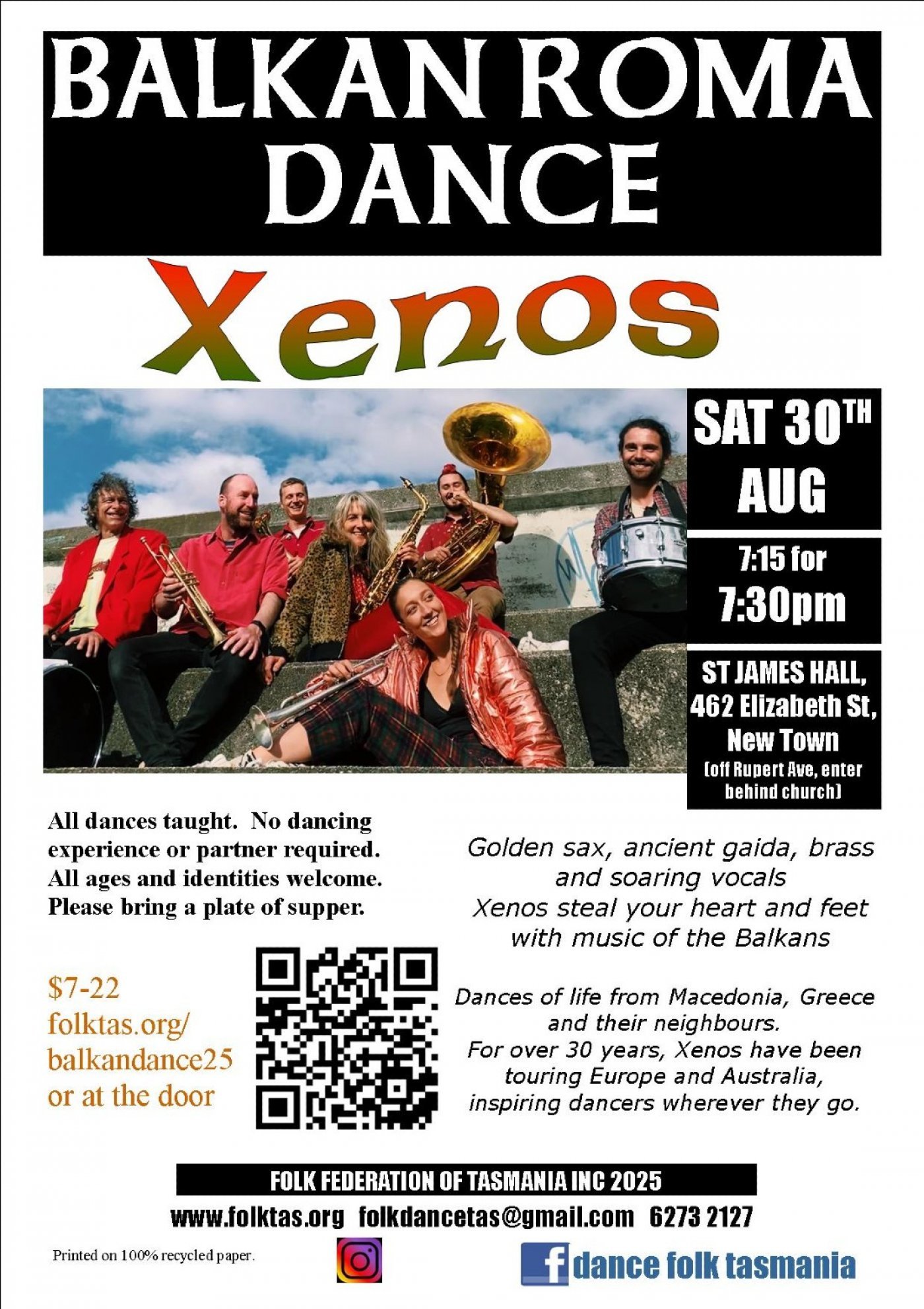 Balkan Roma Dance with Xenos, 30 August | Event in North Hobart | AllEvents