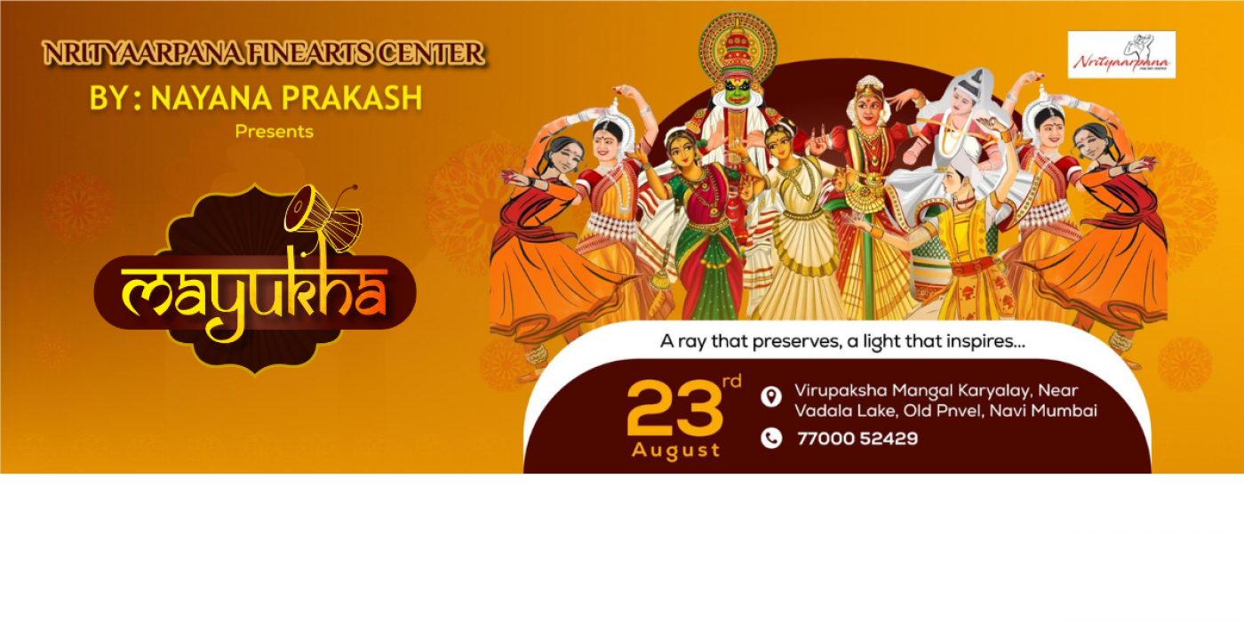 MAYUKHA – A Mohiniattam Recital by Nayana Prakash Presented by Nrityaarpana Fine Arts Center, 23 August