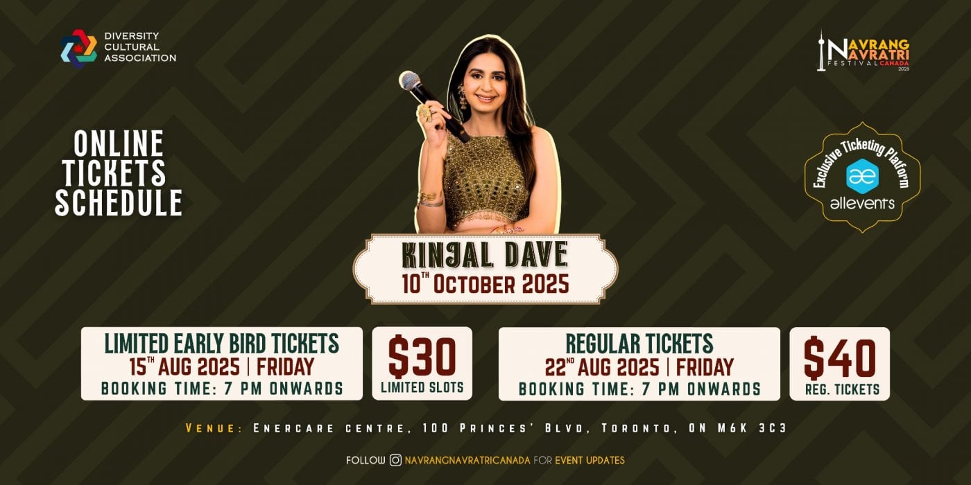 Navrang Navratri Festival Canada 2025 With Kinjal Dave - 10th October 2025, 10 October | Event in Toronto