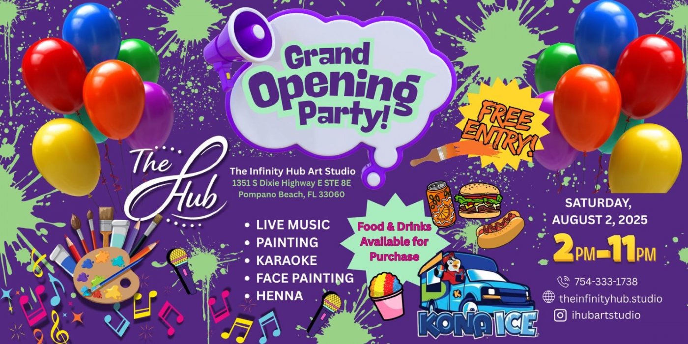 Free Creative Expression Art Party - Live music - Karaoke - Face Painting, 2 August | Event in Pompano Beach