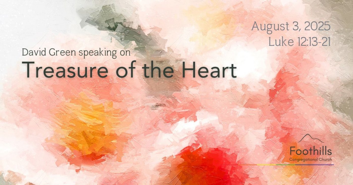 David Green speaking on "Treasure of the Heart", 3 August | Event in Los Altos | AllEvents