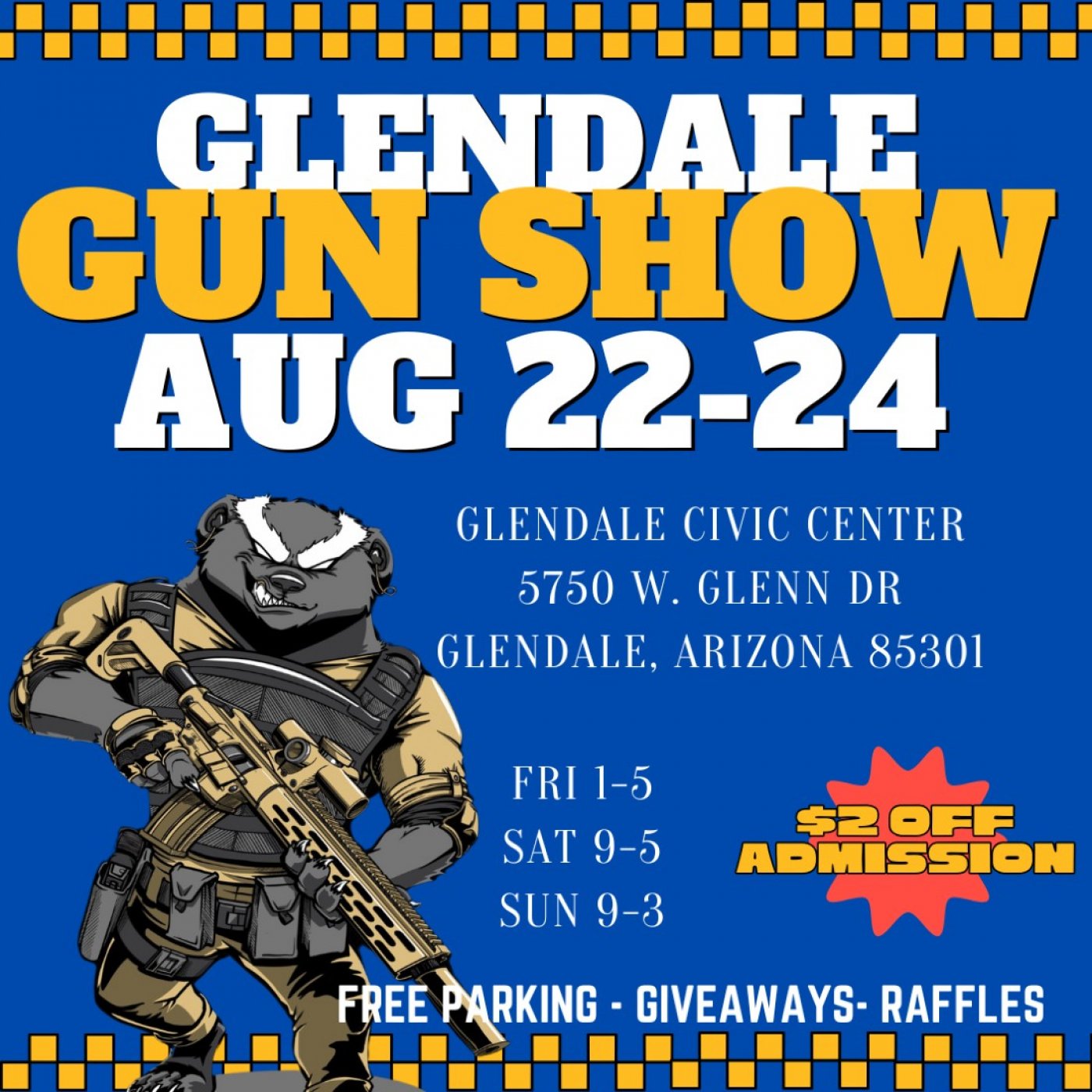 Glendale Gun Show, 22 August | Event in Glendale | AllEvents