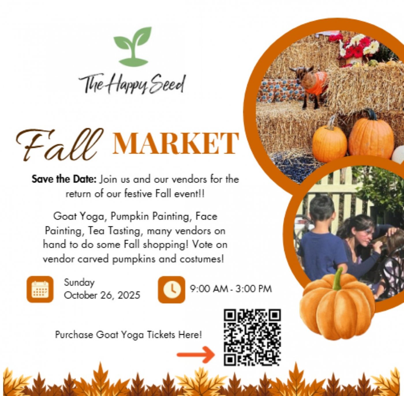 Fall Market at The Happy Seed Co., 26 October | Event in Davidsonville | AllEvents