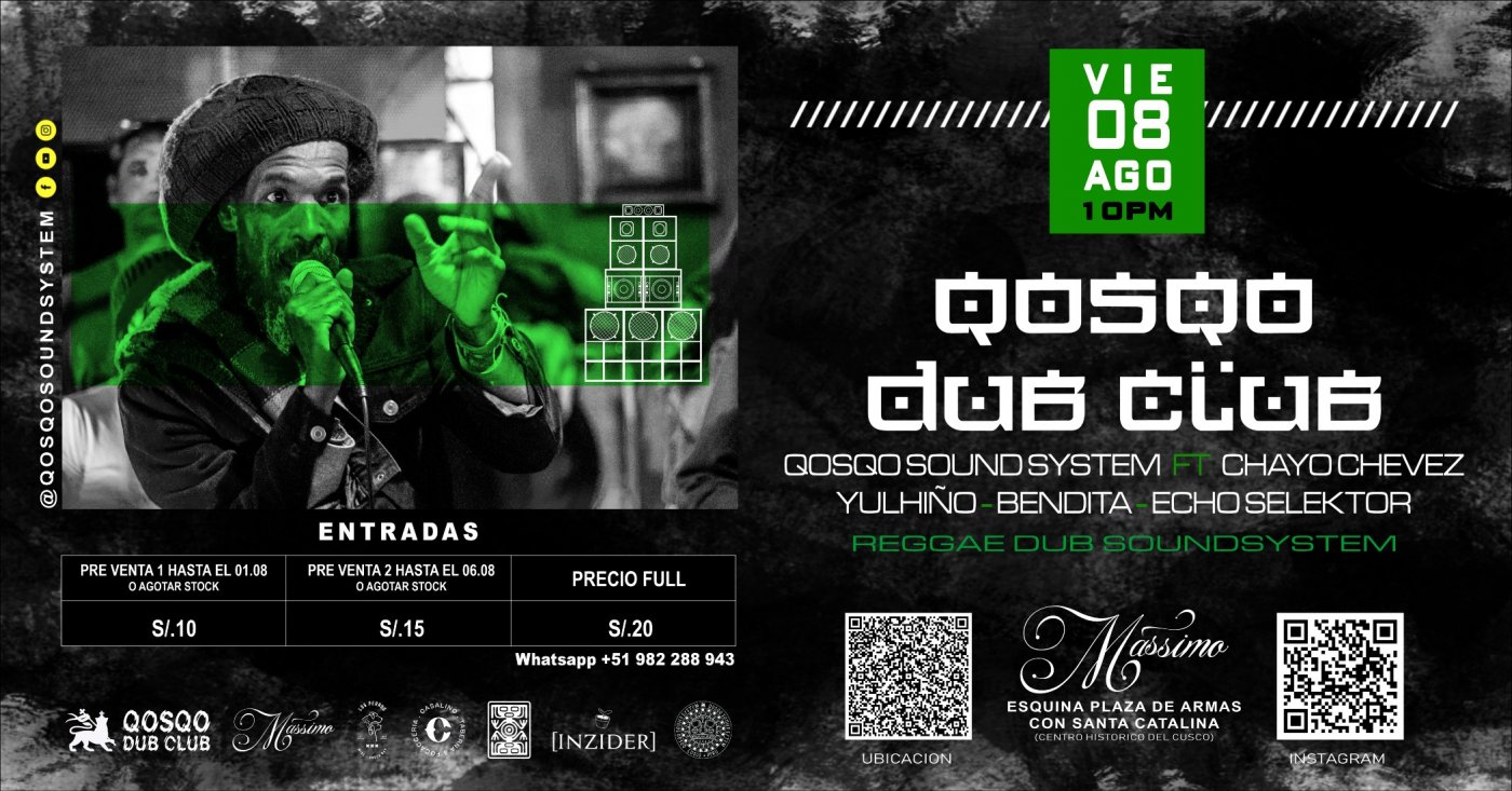 Qosqo Dub Club, 8 August | Event in Cusco | AllEvents