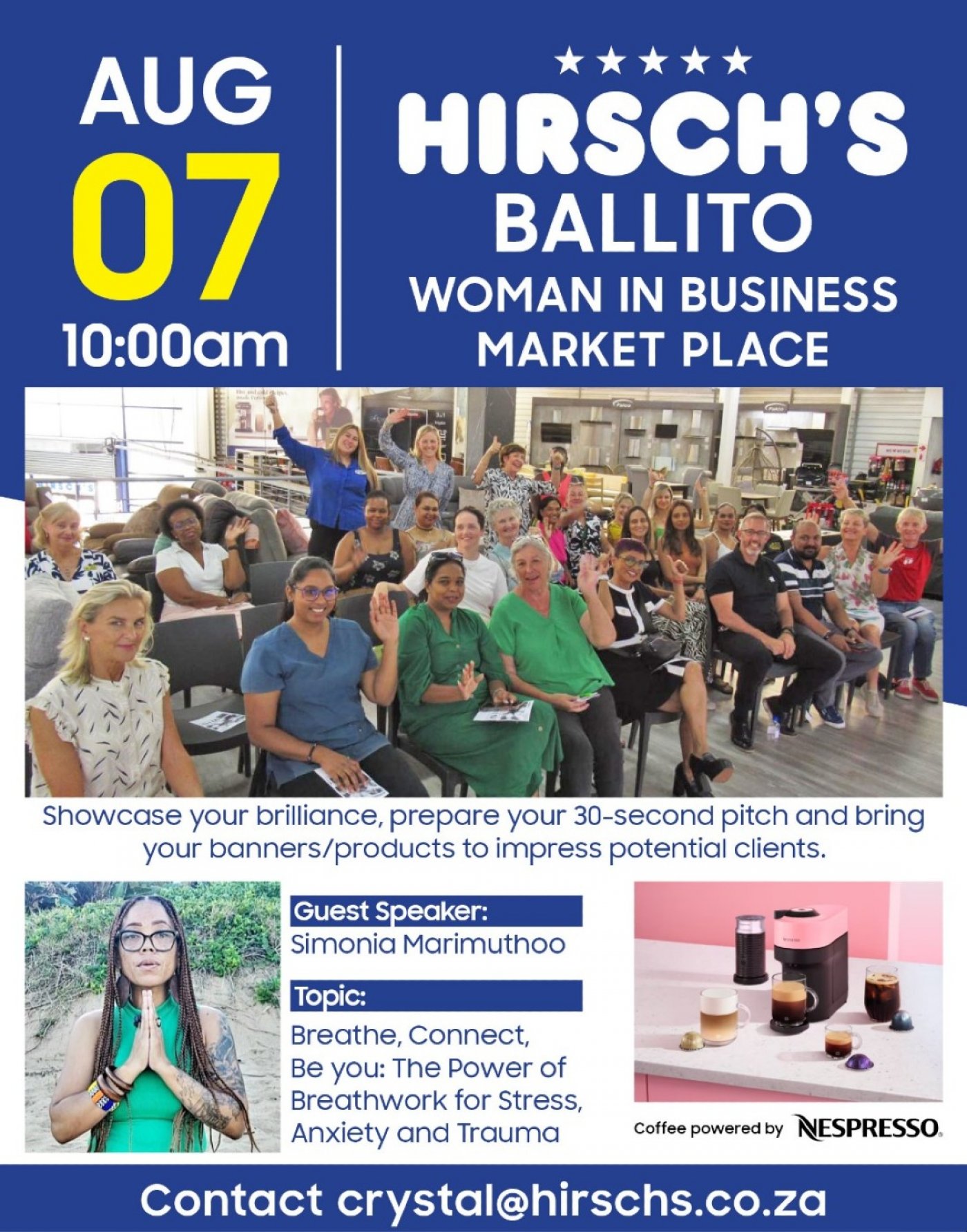 NETWORKING EVENT AT HIRSCH'S BALLITO, 7 August | Event in Ballito | AllEvents
