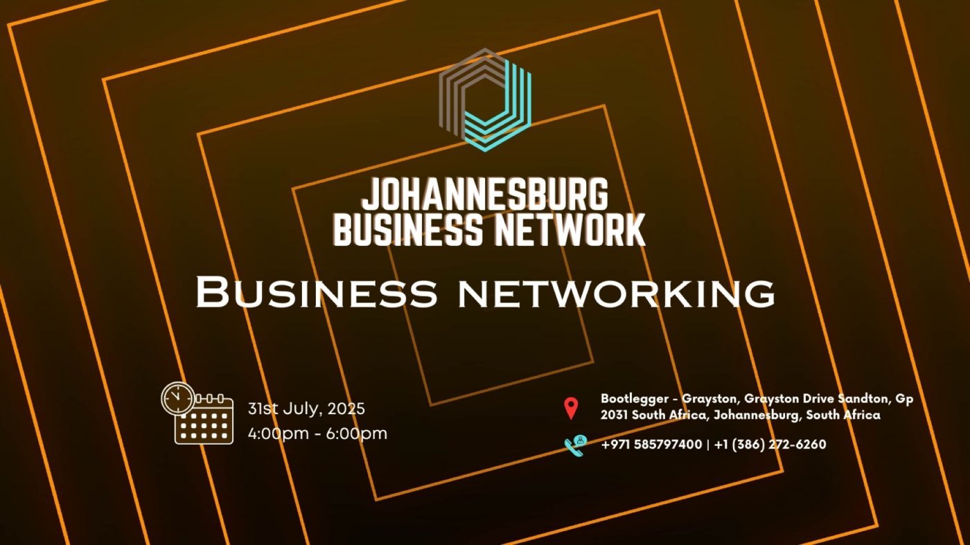 Business Networking Johannesburg 2025, 31 July | Event in Sandton | AllEvents