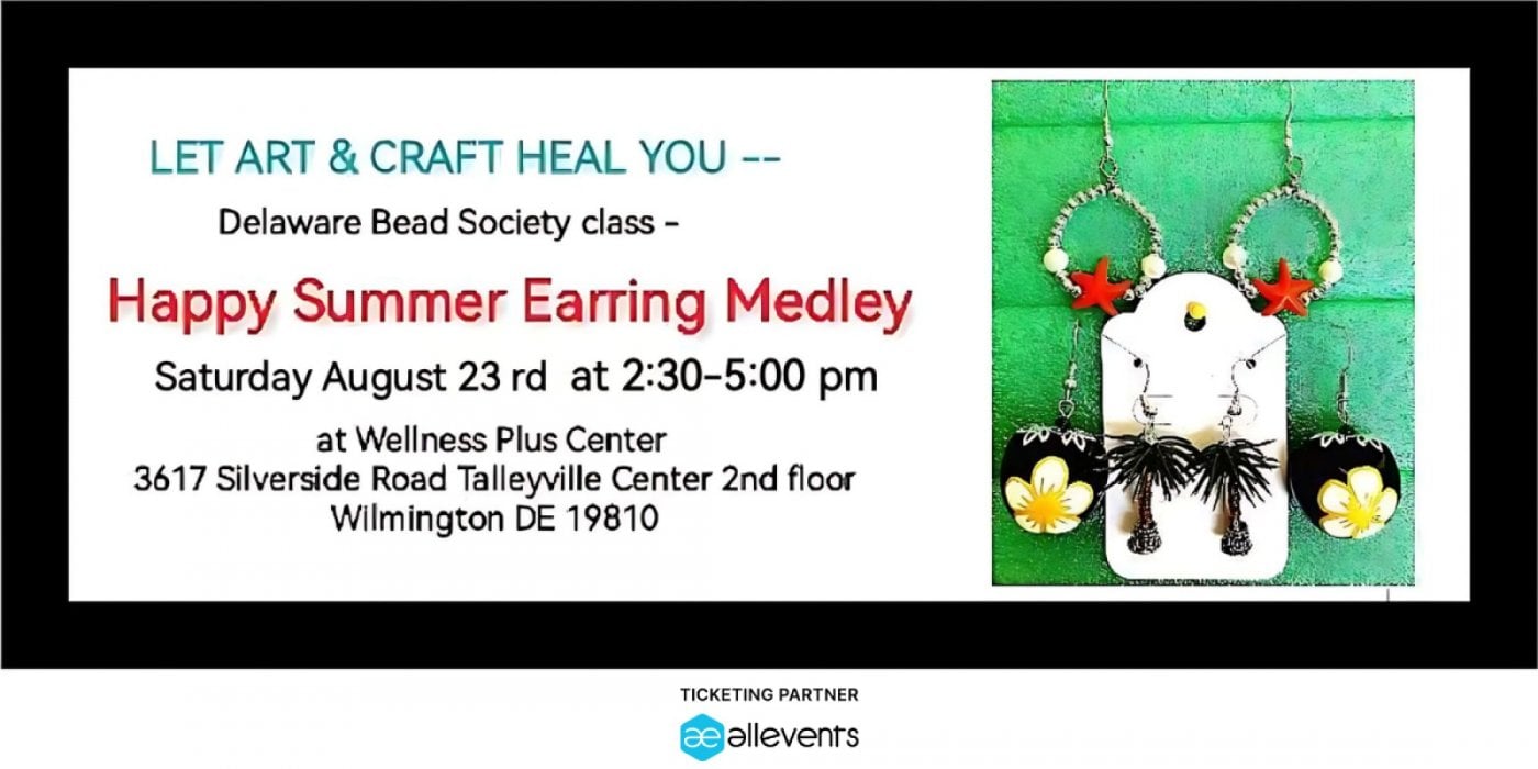 Bead Society class: "Happy Summer Earring Medley", 23 August | Event in Wilmington | AllEvents