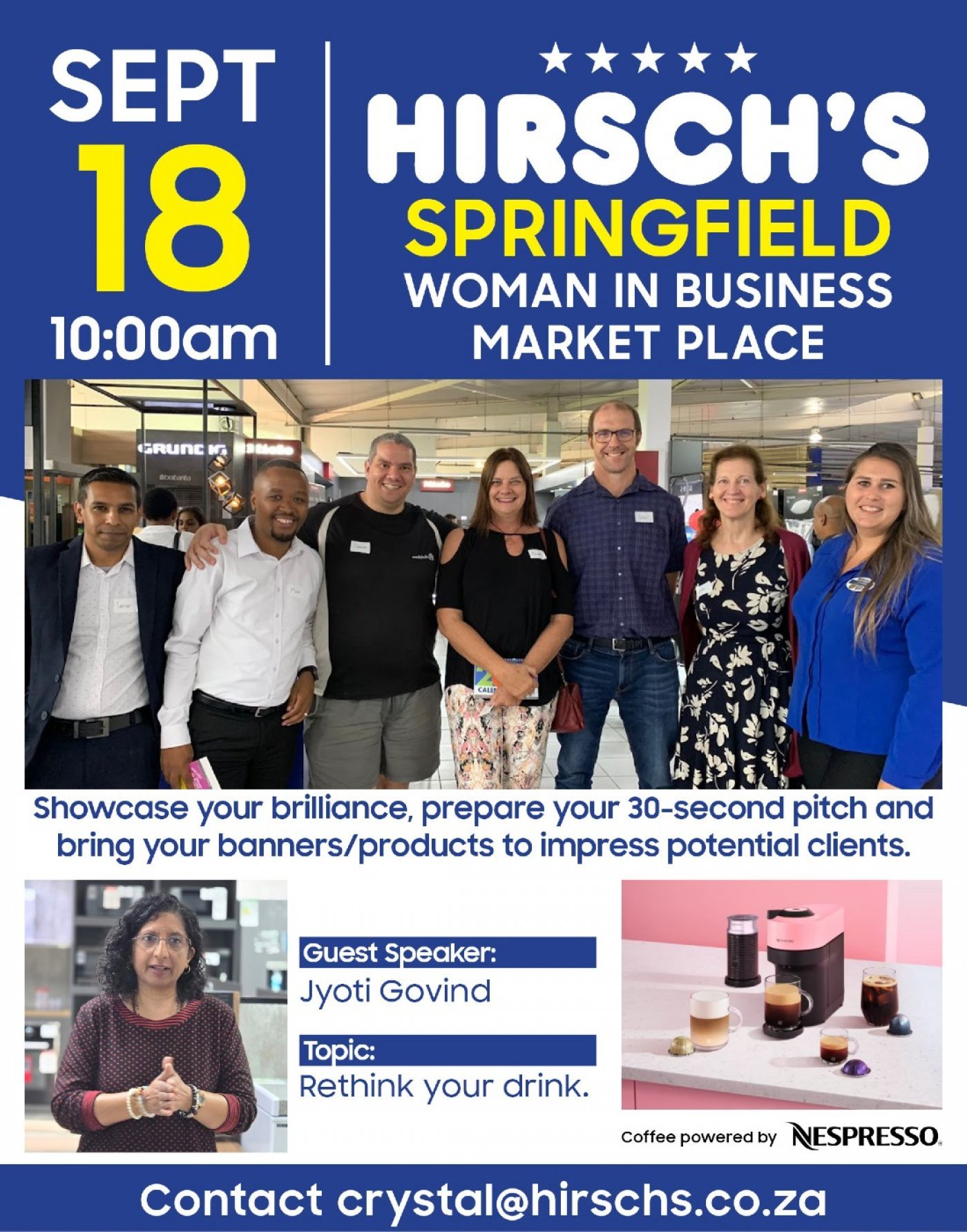 NETWORKING EVENT AT HIRSCH'S SPRINGFIELD, 18 September | Event in Durban | AllEvents