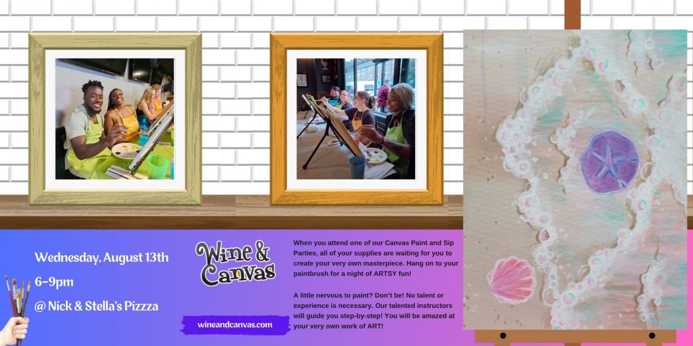Estero Paint Night – Bubbly Seashell Shore, 13 August | Event in Estero | AllEvents
