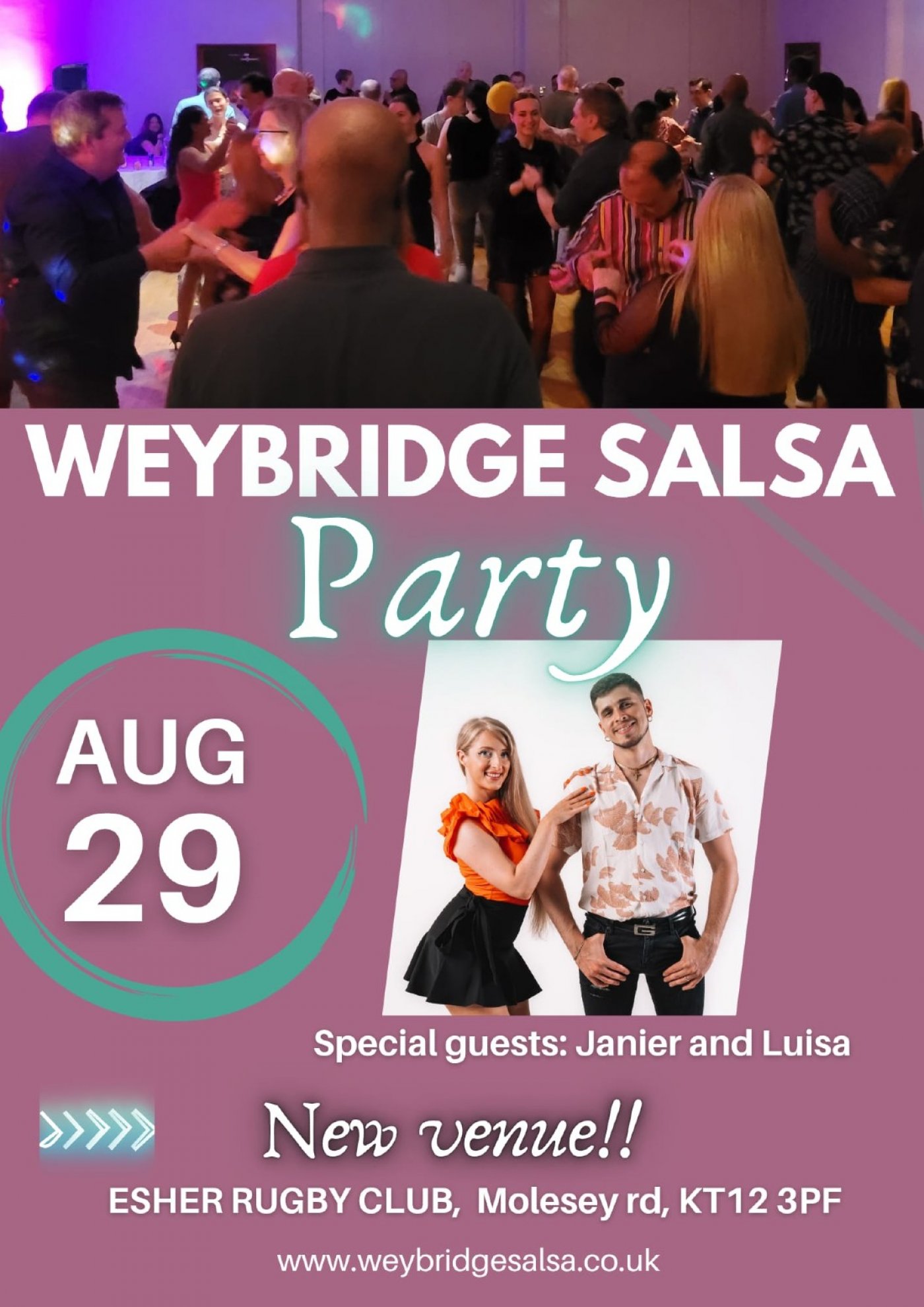 Weybridge Salsa Party , 29 August | Event in Walton-on-Thames | AllEvents