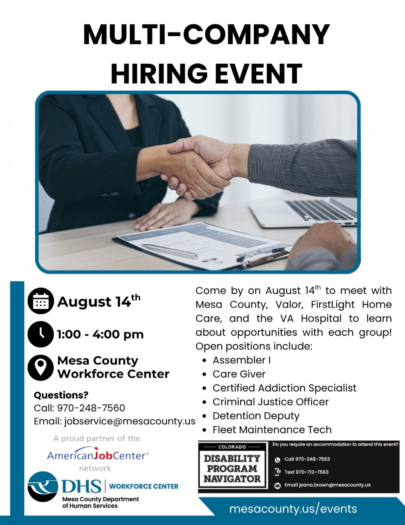 Multi-Company Hiring Event, 14 August | Event in Grand Junction | AllEvents