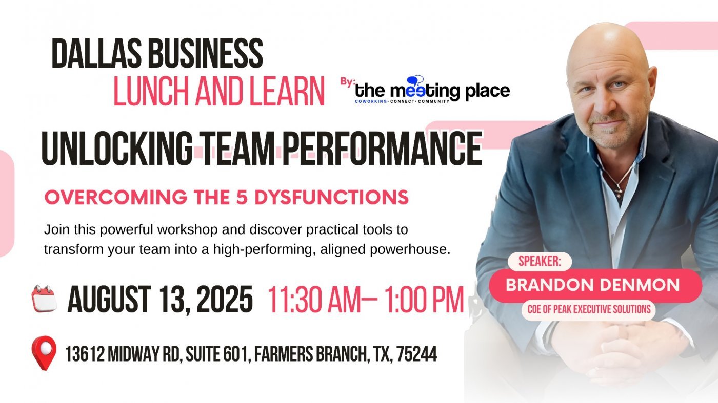 Dallas Business Lunch and Learn, 13 August | Event in Farmers Branch | AllEvents