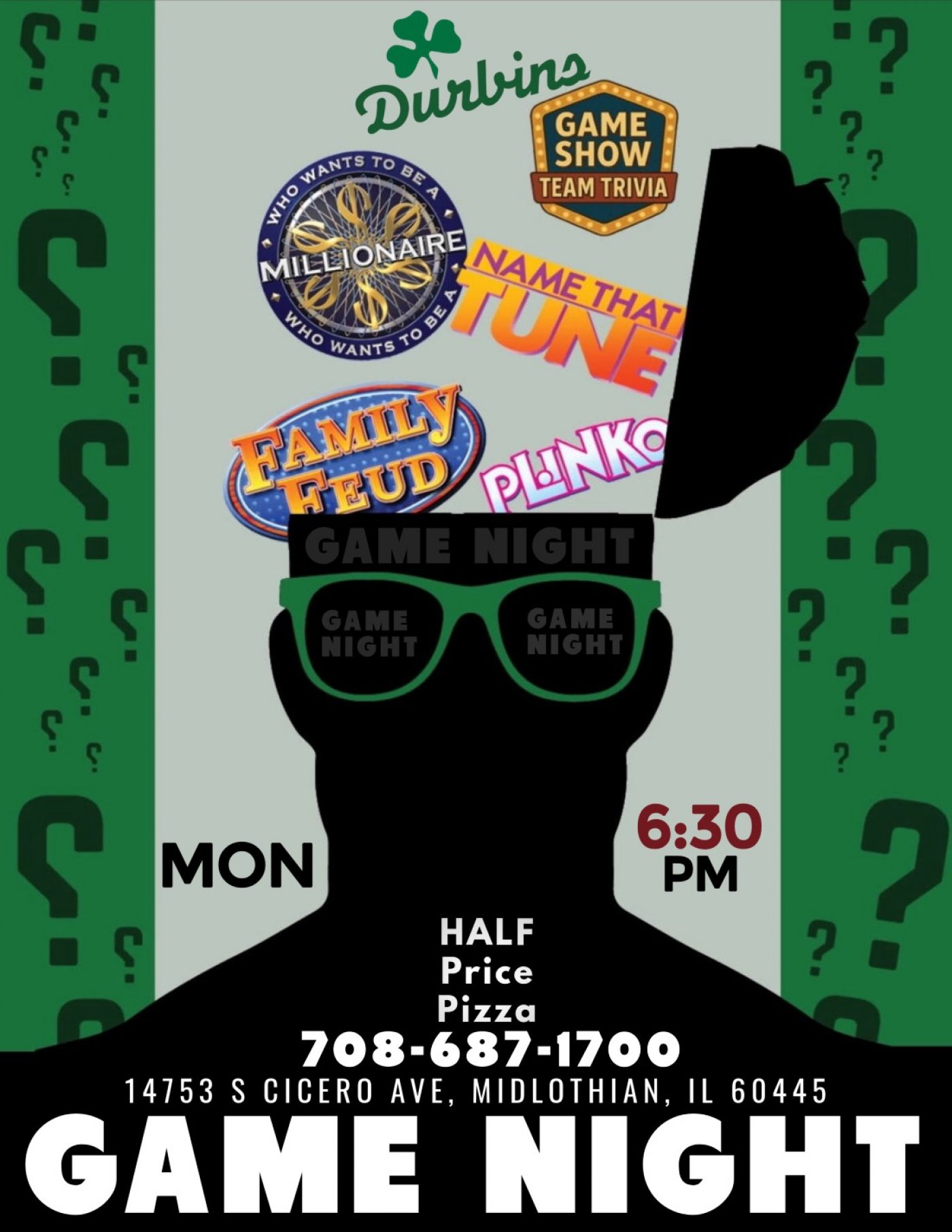 Team Up for Game Night Glory at Durbin’s! MONDAY @7:30PM | Event in Midlothian | AllEvents