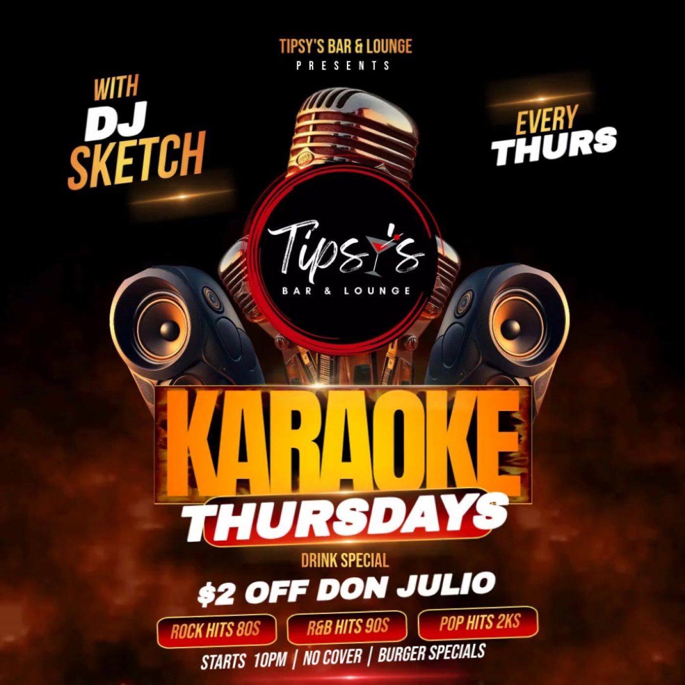 🎤 Karaoke Thursdays @ Tipsy's Bar & Lounge 🎶 | Event in Allentown | AllEvents