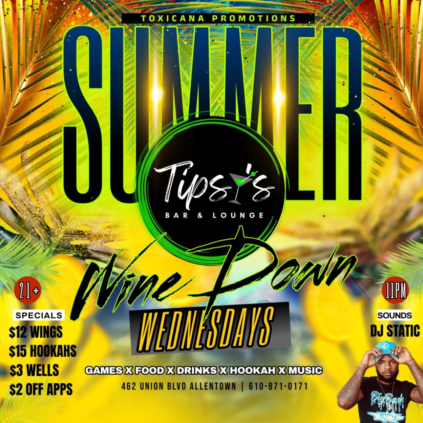 Wine Down Wednesdays @ Tipsy’s Bar & Lounge, 30 July | Event in Allentown | AllEvents