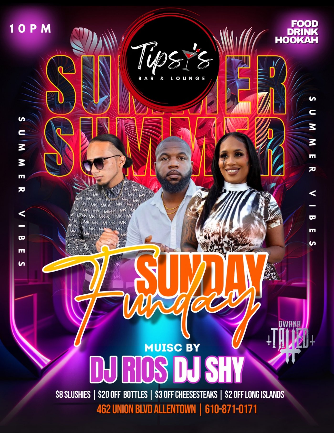 🎉 Sunday Funday @ Tipsy’s Bar & Lounge 🍹🔥, 3 August | Event in Allentown | AllEvents