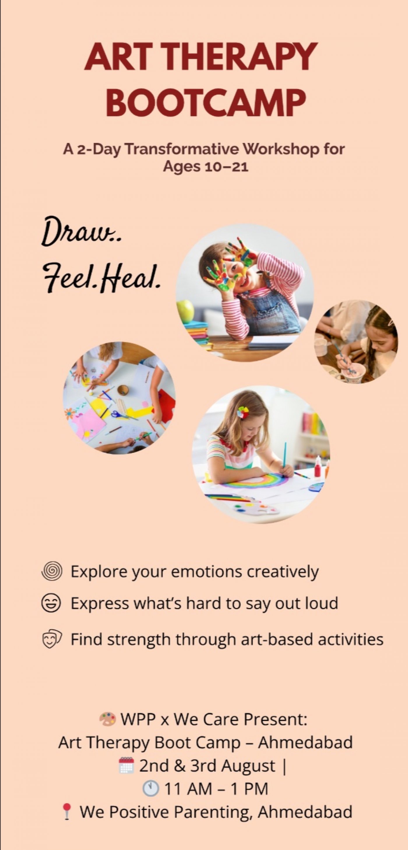 Art Therapy Bootcamp, 2 August | Event in Ahmedabad | AllEvents
