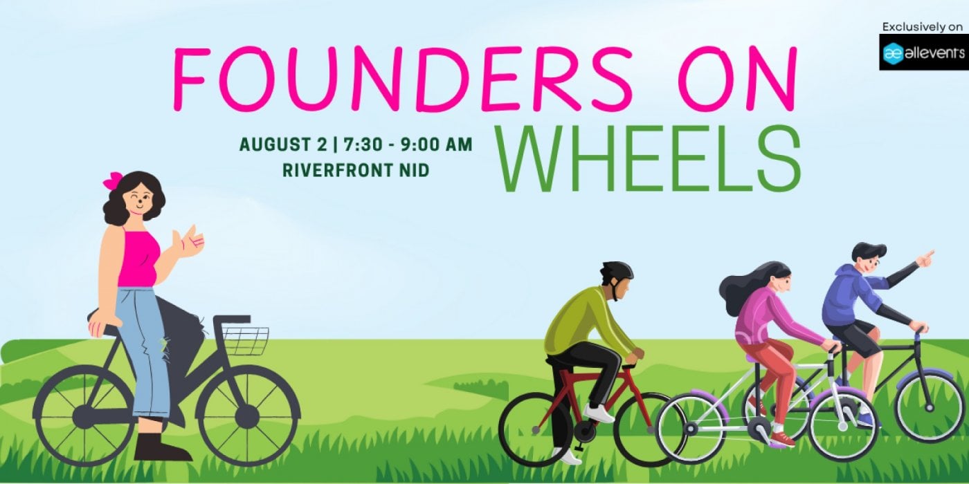 Founders On Wheels (Networking + Cycling), 2 August | Event in Ahmedabad | AllEvents