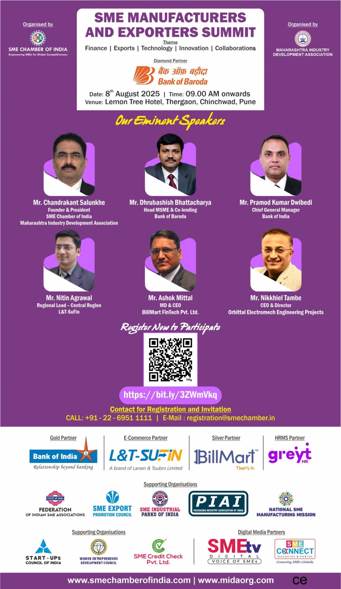 SME MANUFACTURERS AND EXPORTERS SUMMIT, 8 August | Event in Pimpri Chinchwad | AllEvents