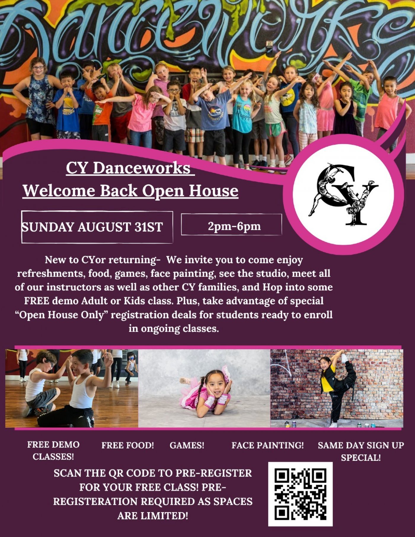 🎉 CY DANCEWORKS WELCOME BACK OPEN HOUSE! 🎉, 31 August | Event in San Mateo | AllEvents