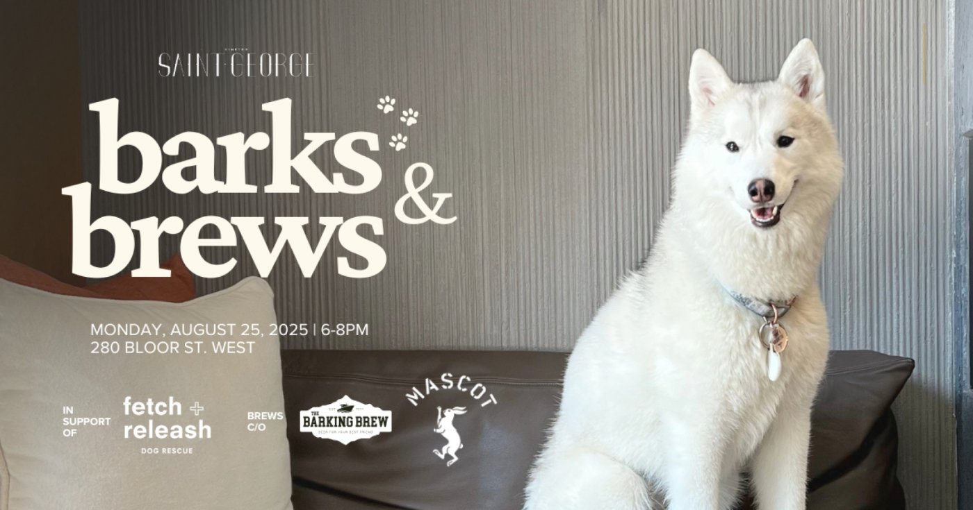Barks & Brews at the Kimpton Saint George Hotel, 25 August | Event in Toronto | AllEvents