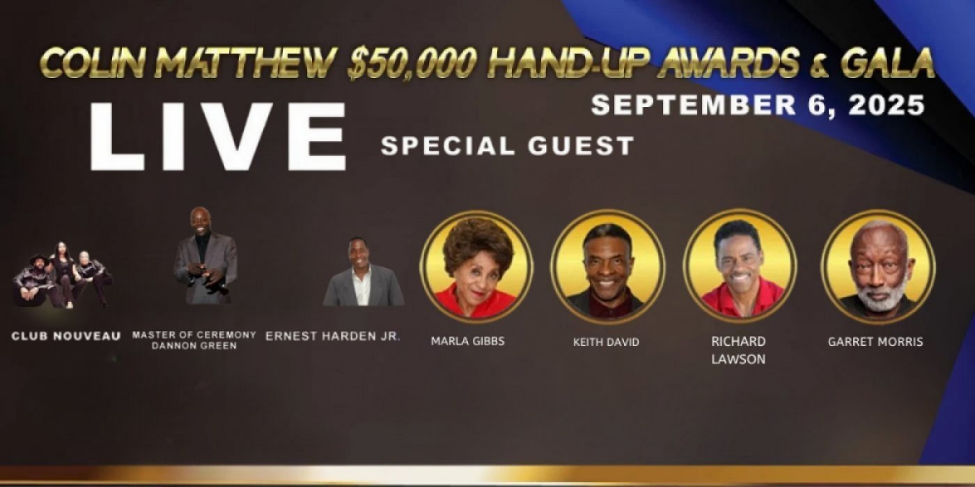 Colin Matthew $50,000 Hand-Up Awards and Gala, 6 September | Event in Los Angeles | AllEvents